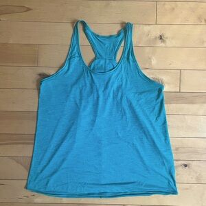 Lululemon Essential Tank - Heathered Viridian Green - 12